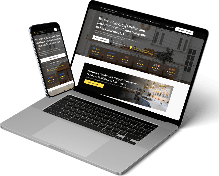 arcrel website showcase construction remodeling compnay - Case Studies (OLD) - Architected Relations Award Winning Digital Marketing Agency